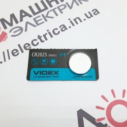 Батарейка дисковая Videx CR2025 Lithium 3V