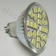 Светодиодная лампа 12В MR16 24x5050 эконом