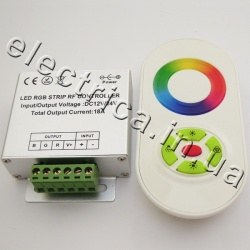 Контролер 18A RF 5 кн RGB сенсор білий (Уцінка)