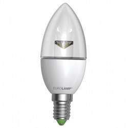 EUROLAMP LED Лампа ЕКО Свеча 6W E14 (прозора)