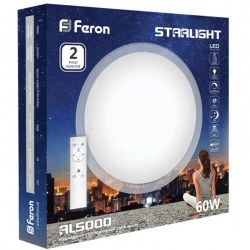 Светодиодный светильник Feron AL5000 STARLIGHT 60 Вт с пультом