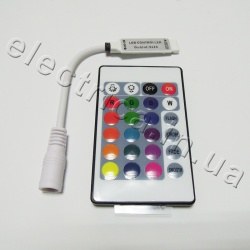 Контролер mini 6А RGB 24 кнопки ІК пульт