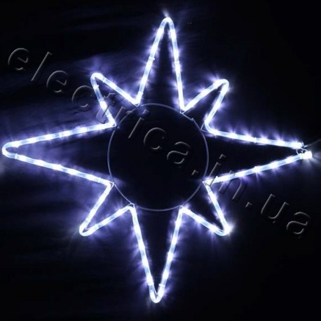 Световое украшение DELUX мотив STAR (восьмиконечная звезда) flash