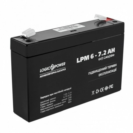 Акумулятор AGM LPM 6-7.2 AH (LP3859)