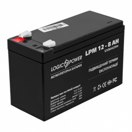 Акумулятор AGM LPM 12 - 8.0 AH (LP3865)
