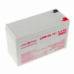 Акумулятор гелевий LPM-GL 12 - 7,5 AH (LP6562)